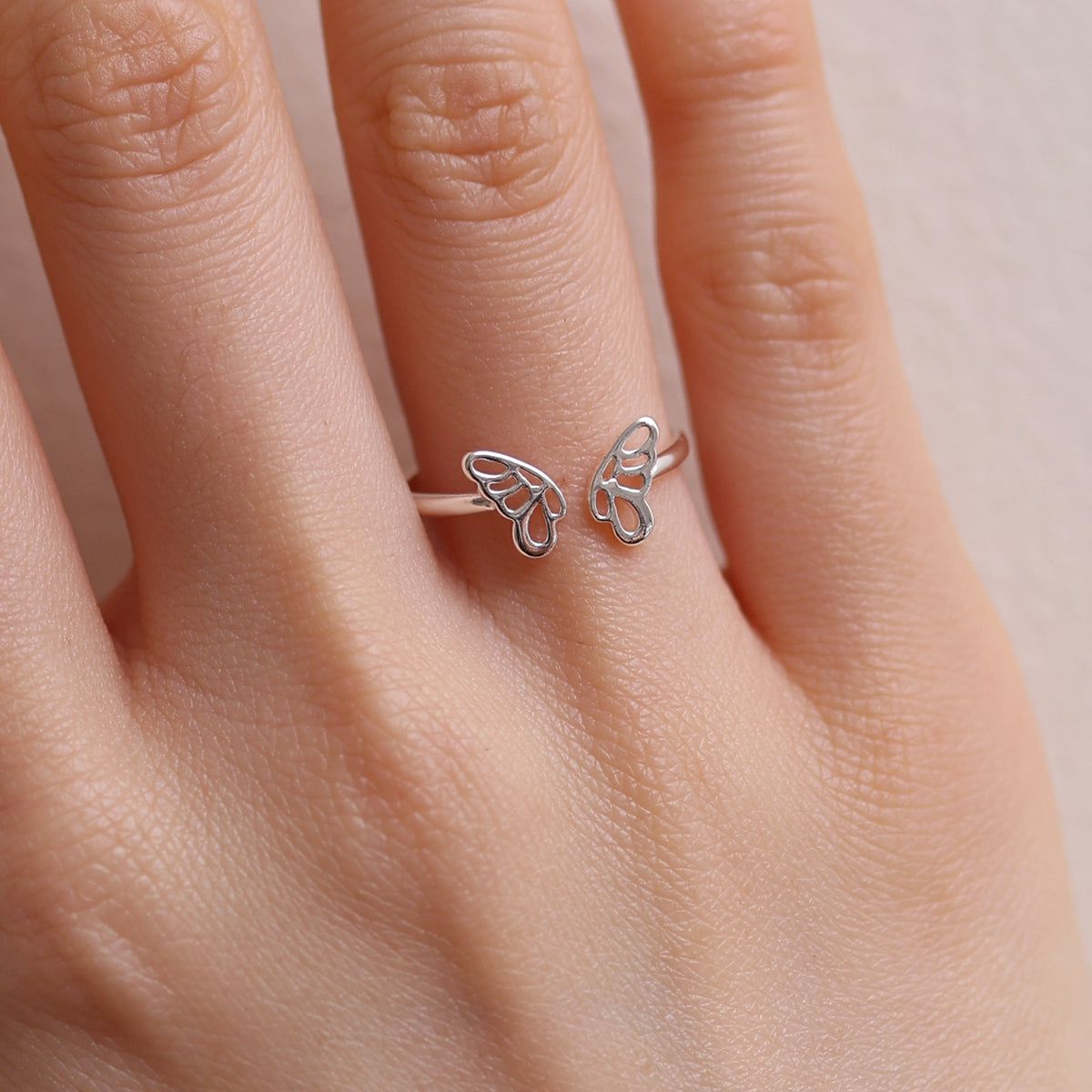Butterfly wing ring